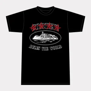Corteiz 4Starz Alcatraz T-shirt Black, perfect blend of comfort and streetwear style.