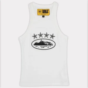 Corteiz 4Starz Alcatraz Womens Tank Top White