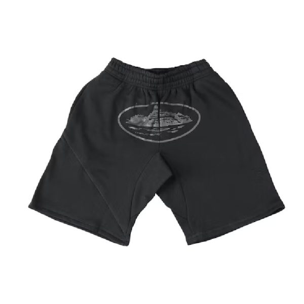 Corteiz Alcatraz Shorts Triple Black