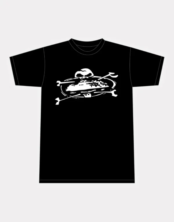Corteiz Alcatraz Skull T-shirt Black, Featuring a bold skull design, this black tee adds a touch of rebellion to your streetwear collection.