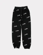 Corteiz All Over Print Joggers Black, Elevate your casual look with these trendy and comfortable joggers featuring a bold all-over print.