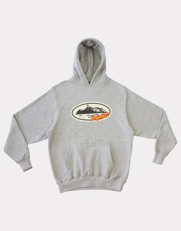Corteiz Aufentic Hoodie Grey, cozy and stylish choice for your casual wardrobe.