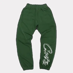 Corteiz Dropout Joggers Green, Elevate your casual style with these trendy and comfortable joggers featuring the distinctive Dropout design.