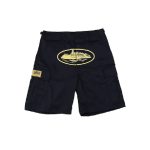 Corteiz Guerillaz 21′ Shorts Black/ Yellow, Elevate your streetwear style with this trendy and vibrant choice.