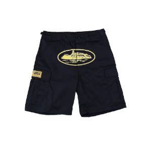 Corteiz Guerillaz 21′ Shorts Black/ Yellow, Elevate your streetwear style with this trendy and vibrant choice.