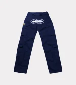 Corteiz Guerillaz* Shipload Pants Navy, stylish blend of comfort and urban fashion.