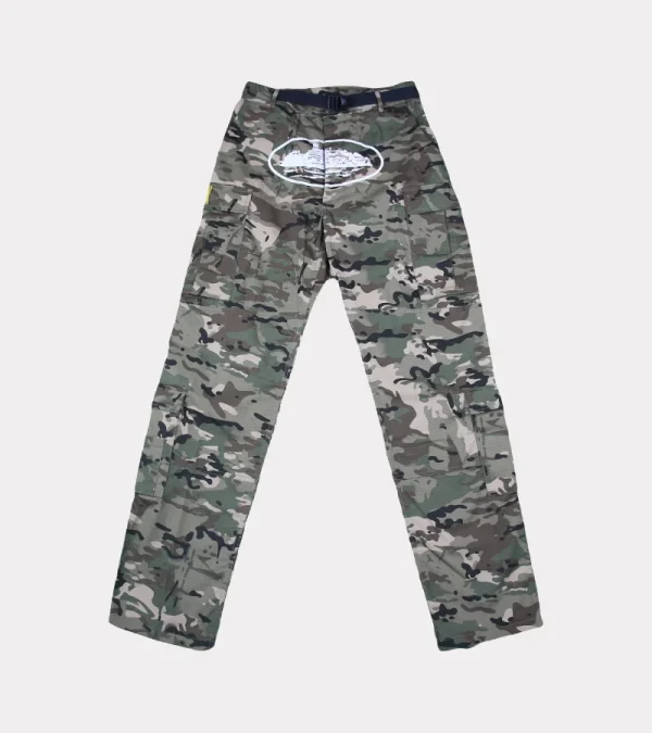 Corteiz Guerillaz Cargos Dutty Camo, fusion of urban style and camouflage flair.