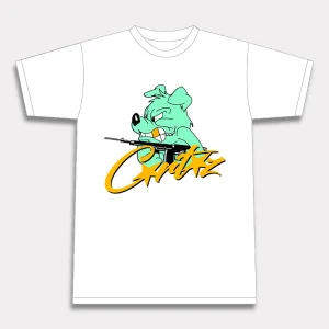 Corteiz K9 T-shirt White, casual look with this trendy tee featuring a bold K9 design.