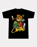 Corteiz Leprechaun 420 T-shirt Black, Elevate your style with this unique and playful tee.