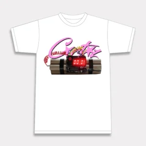 Corteiz No Time 4 Luv T-shirt White, Make a statement with this trendy and bold tee.