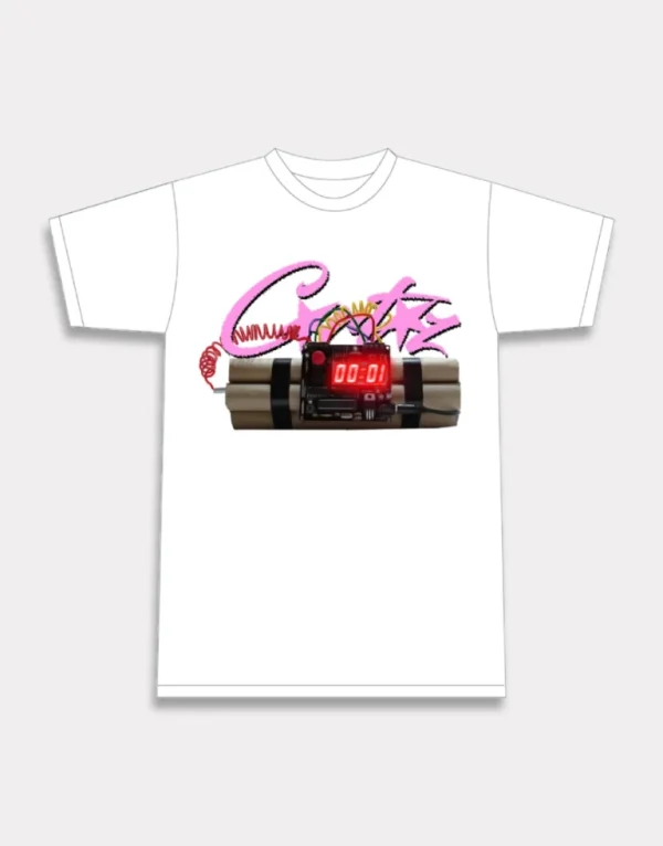 Corteiz No Time 4 Luv T-shirt White, Make a statement with this trendy and bold tee.