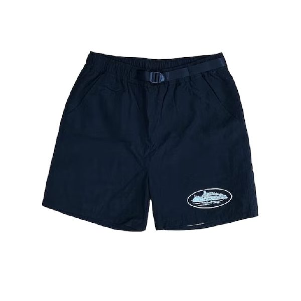 Corteiz Nylon Litework Shorts Black, Make a statement with this trendy and versatile choice.