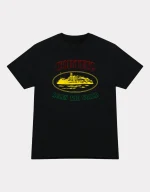 Corteiz OG Carni Alcatraz T-shirt Black, Elevate your look with this iconic tee featuring the original Carni Alcatraz design.