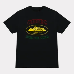 Corteiz OG Carni Alcatraz T-shirt Black, Elevate your look with this iconic tee featuring the original Carni Alcatraz design.