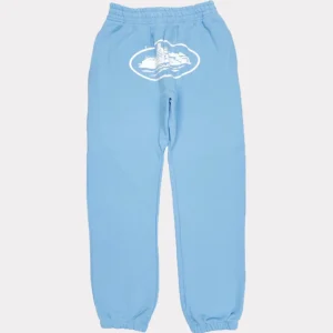 Corteiz Og Alcatraz Joggers Blue, Elevate your casual look with these iconic and comfortable joggers.