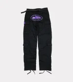 Corteiz Purp Guerillaz Cargos Black/Purple, vibrant fusion of style and urban flair.