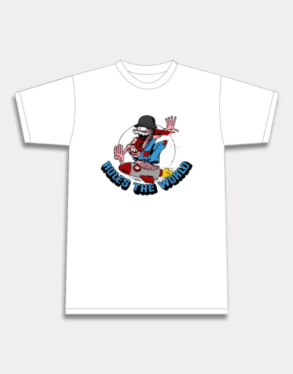 Corteiz Rocketman T-shirt White, Elevate your style with this trendy tee featuring a dynamic design.
