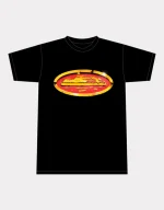Corteiz Shiny Alcatraz T-shirt Black, Elevate your look with this glossy and trendy tee featuring a captivating design.