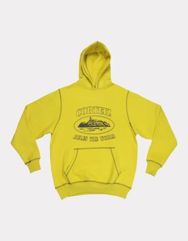Corteiz Superior Hoodie Yellow, Elevate your style with this classic and comfortable wardrobe essential.