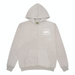 Corteiz Superior V2 Zip Up Hoodie in Stone Grey, Elevate your style with this classic and comfortable wardrobe essential.