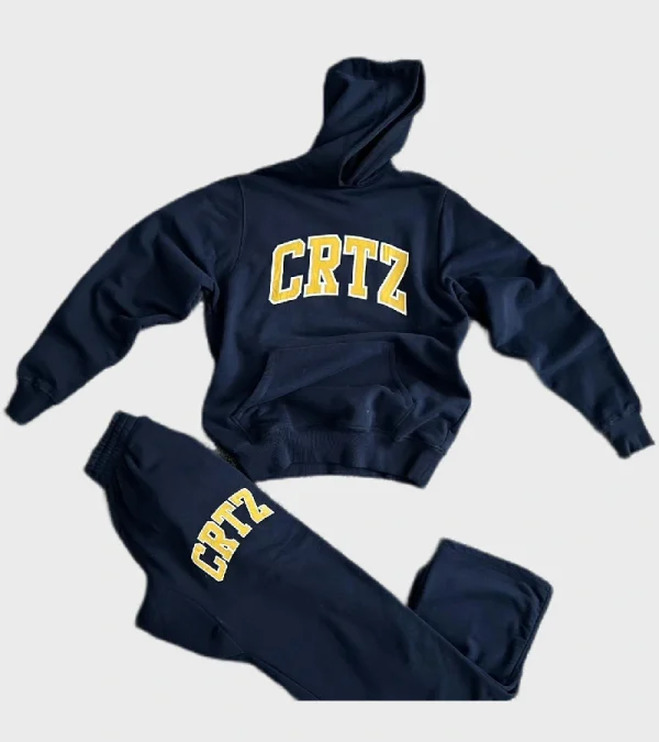 Corteiz Black Shain Tracksuit, Elevate your streetwear game with this chic and comfortable ensemble.