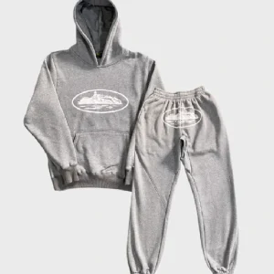 Corteiz-Gray-Tracksuit, Embrace comfort and style with the Corteiz Gray Tracksuit.