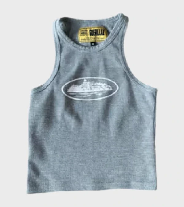 Corteiz Grey Tank Top, versatile and trendy choice for streetwear enthusiasts.