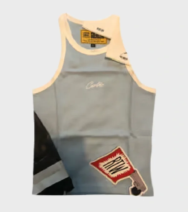 Corteiz Fancey Tank Top, Make a statement with this trendy and stylish piece.