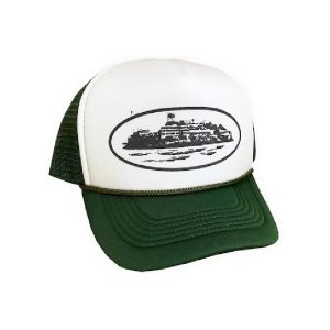 Corteiz Alcatraz Trucker Hat Green, Elevate your headwear game with the Corteiz Alcatraz Green Trucker Hat.