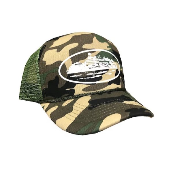 Corteiz Alcatraz Trucker Hat Camo, Blend into style with the Corteiz Alcatraz Camo Trucker Hat.