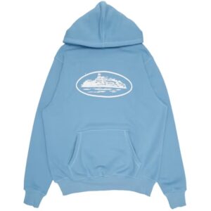 corteiz alcatraz hoodie baby blu