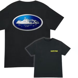 corteiz alcatraz world rally tee black