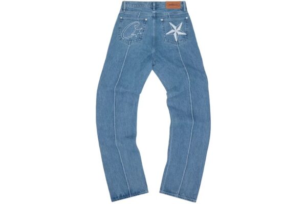 corteiz c star denim jeans blue
