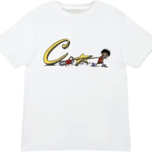 corteiz chainsaw tee white