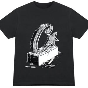 corteiz chisel tee black