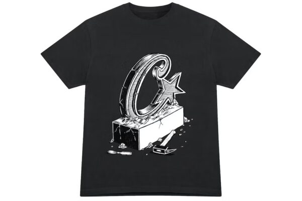 corteiz chisel tee black