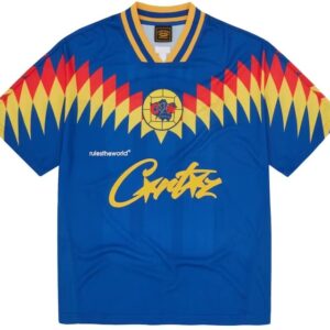 corteiz club rtw football jersey blue
