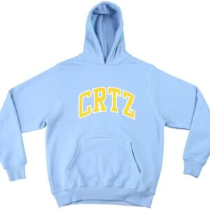 corteiz dropout hoodie baby blue