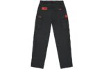corteiz guerillaz cargos black/red