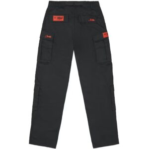 corteiz guerillaz cargos black/red