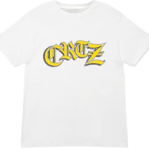 corteiz old english t shirt white