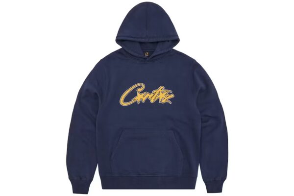 corteiz satin applique allstarz hoodie navy