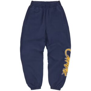 corteiz satin applique allstarz joggers navy