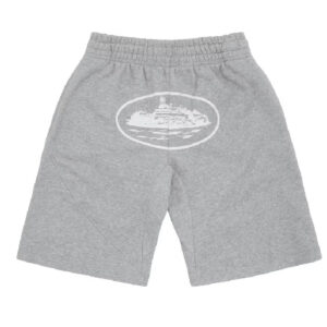 corteiz og alcatraz shorts heather grey