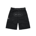 corteiz alcatraz cargo shorts black