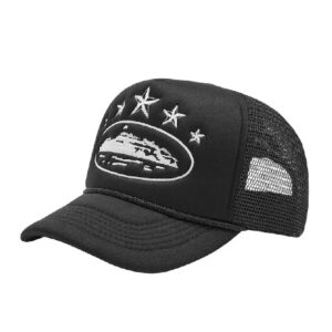 corteiz 5 starz alcatraz trucker black